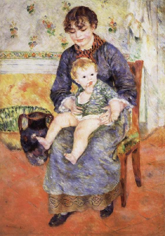 Pierre Renoir Mother and Child oil painting picture